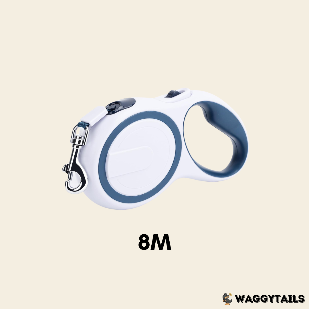 Waggytails Retractable Dog Leash - Sapphire Blue