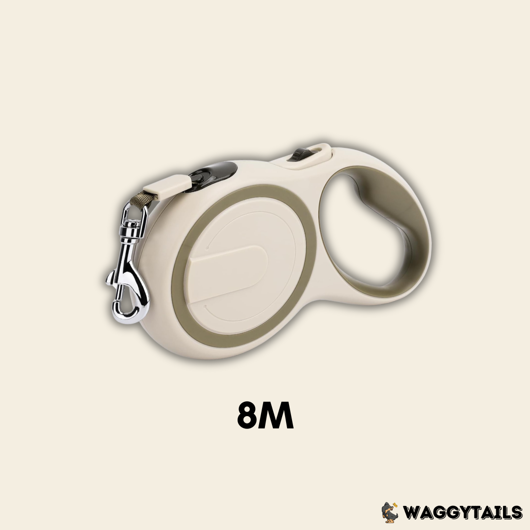 Waggytails Retractable Dog Leash - Coffee