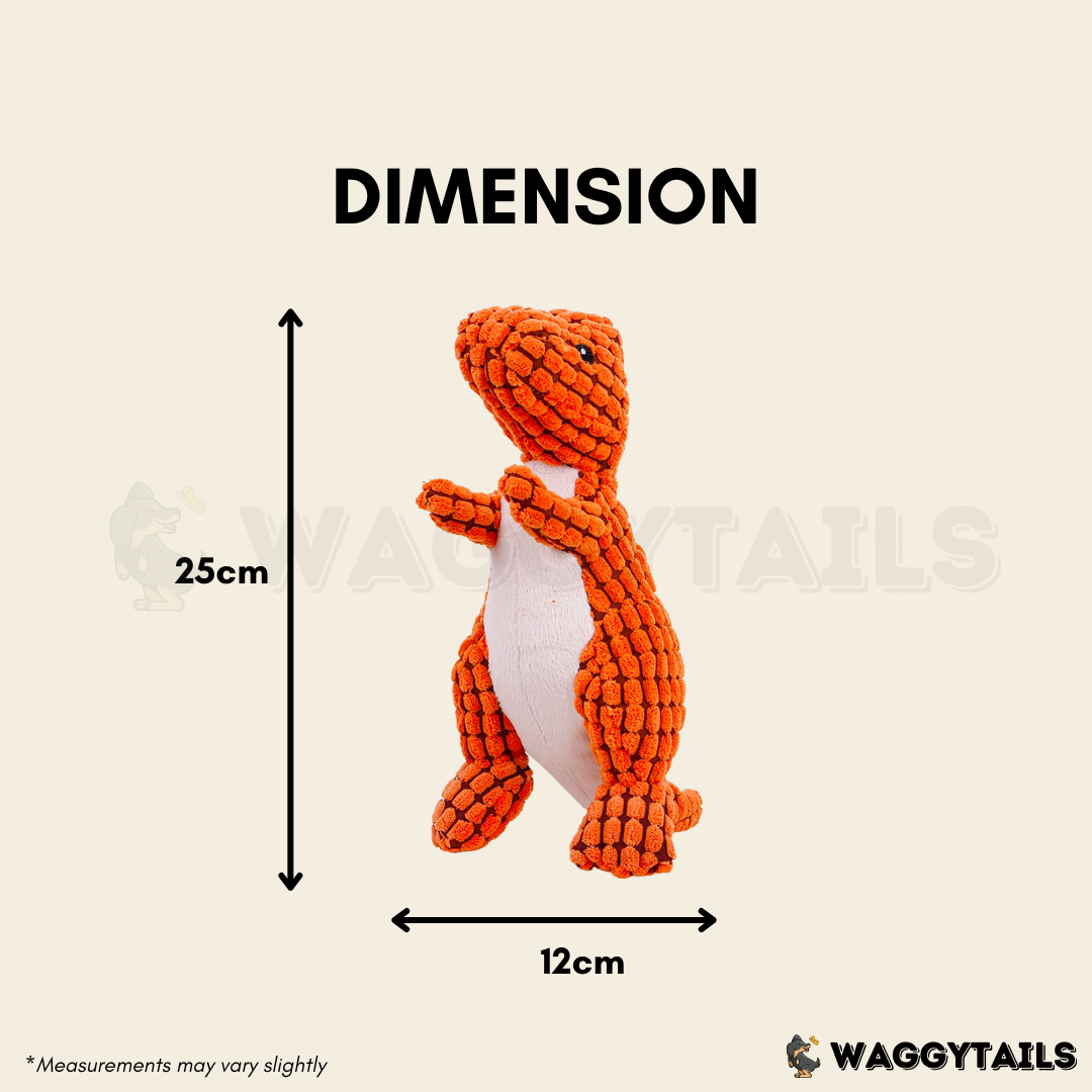 PLUSH Orange Dinosaur