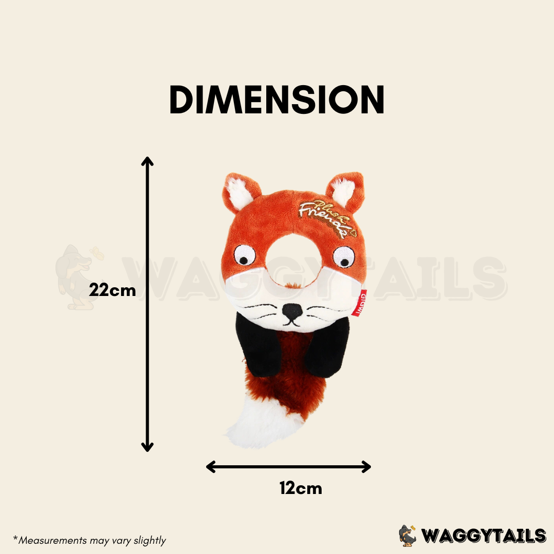 GiGwi PLUSH Friendz Plush Toy - Donut Fox