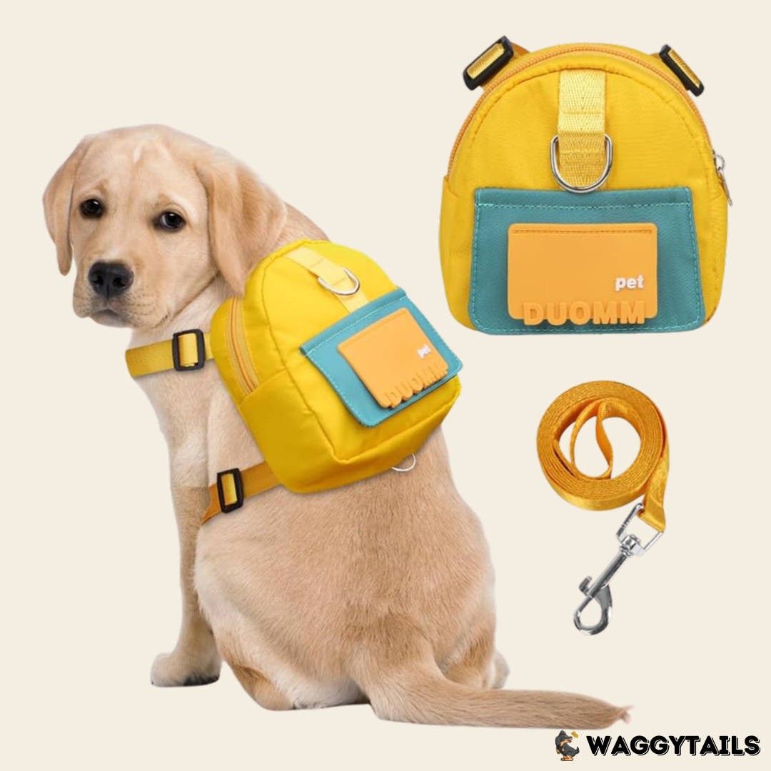 Waggytails Harness Bag in Yellow, in use