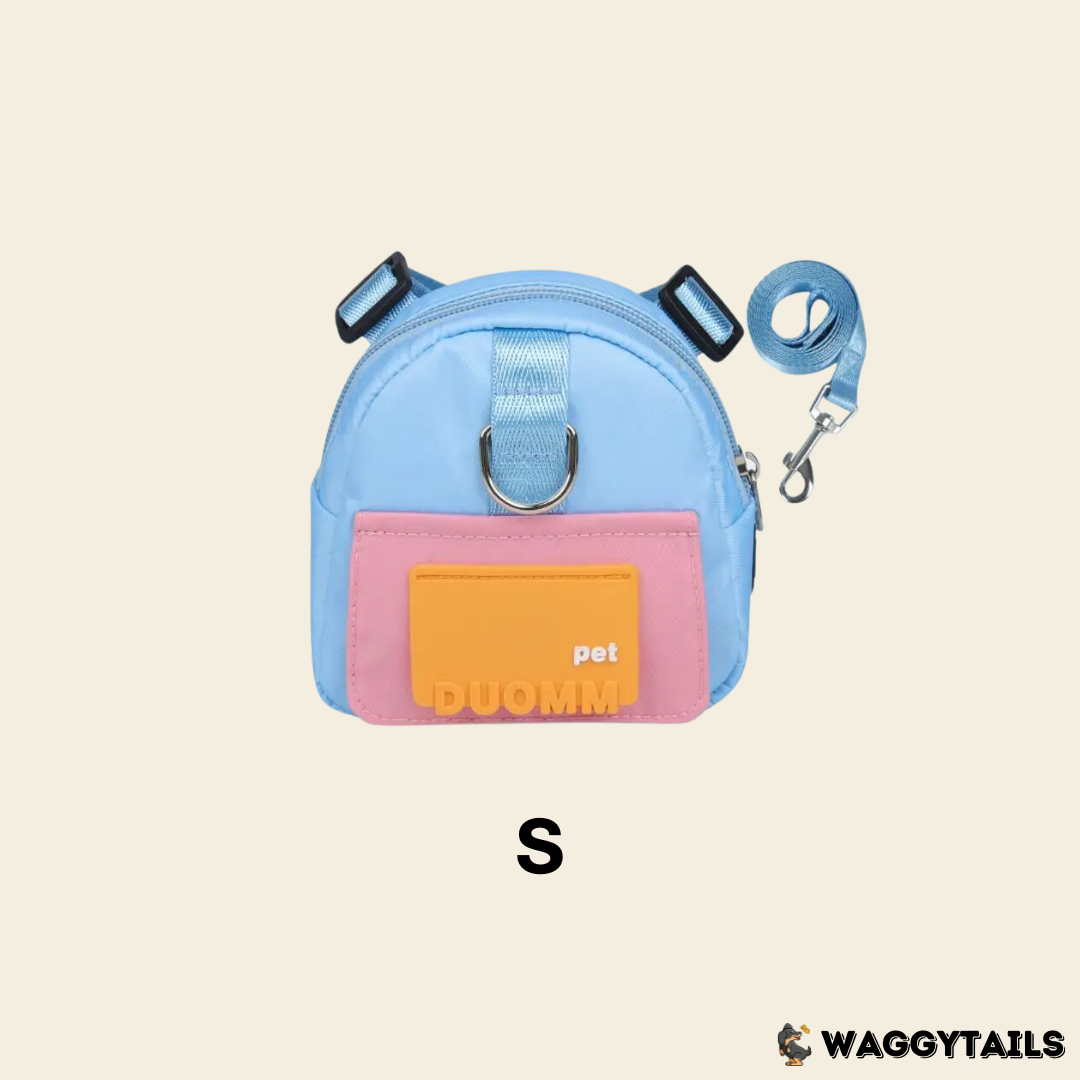 Waggytails Harness Bag in Blue, how to use