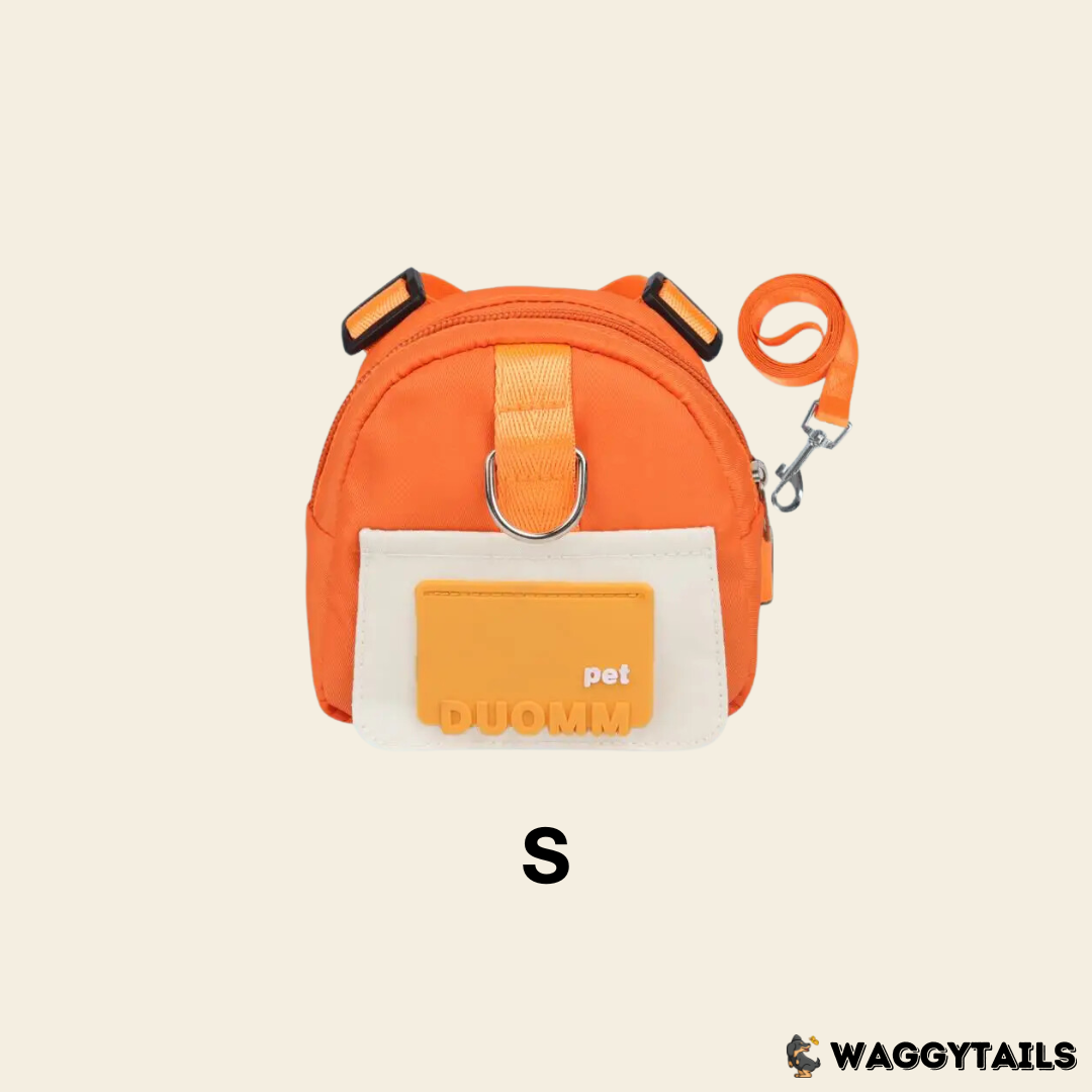 Waggytails Harness Bag in Orange, how to use