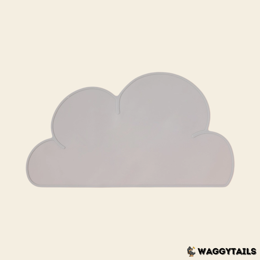 Waggytails Silicone Pet Feeding Mat - Grey Cloud