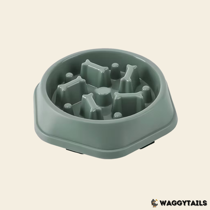 Waggytails Slow Feeder Bowl - Green