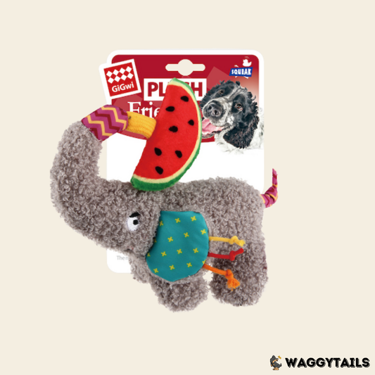 GiGwi PLUSH Friendz Plush Toy - Playful Elephant