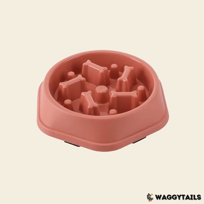 Waggytails Slow Feeder Bowl - Pink