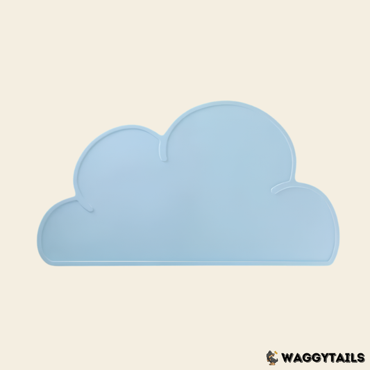 Waggytails Silicone Pet Feeding Mat - Blue Cloud