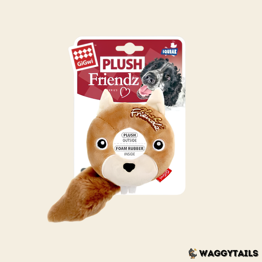 GiGwi PLUSH Friendz Plush Toy - Donut Squirrel