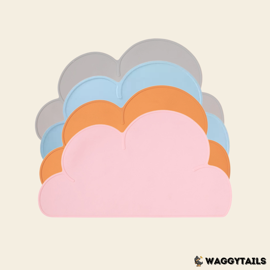 Silicone Pet Feeding Mat - Pink Cloud