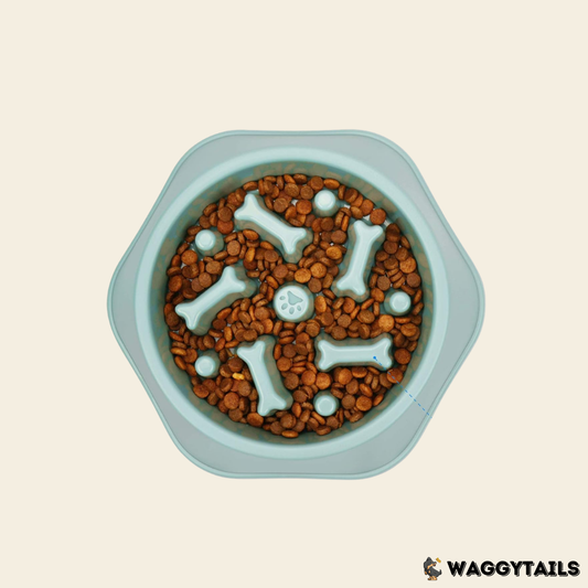 Waggytails Slow Feeder Bowl - Green
