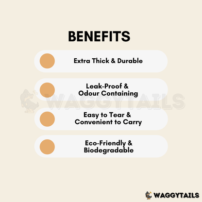 Waggytails Biodegradable Dog Poop Bags
