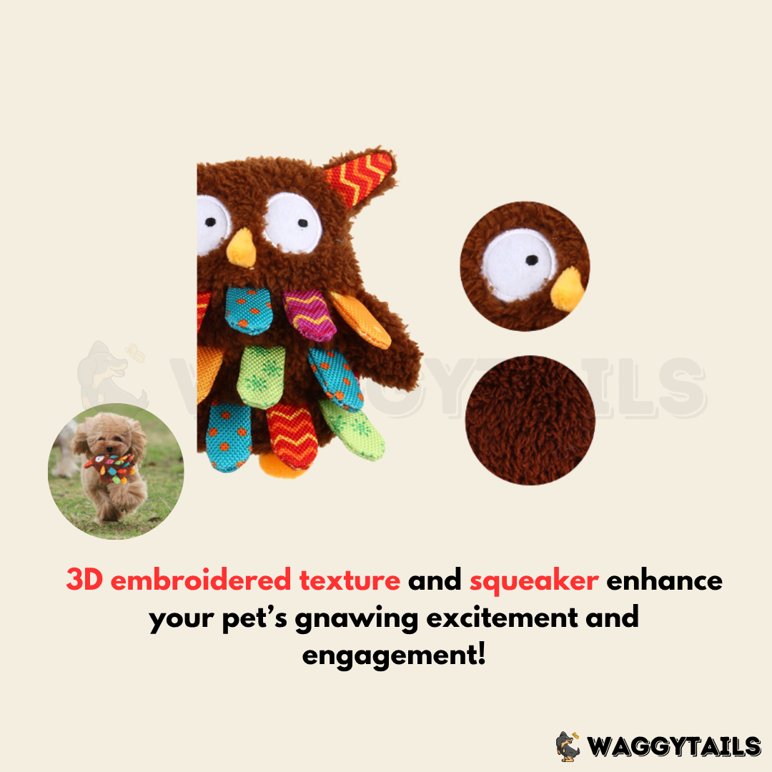 GiGwi PLUSH Friendz Plush Toy - Owl