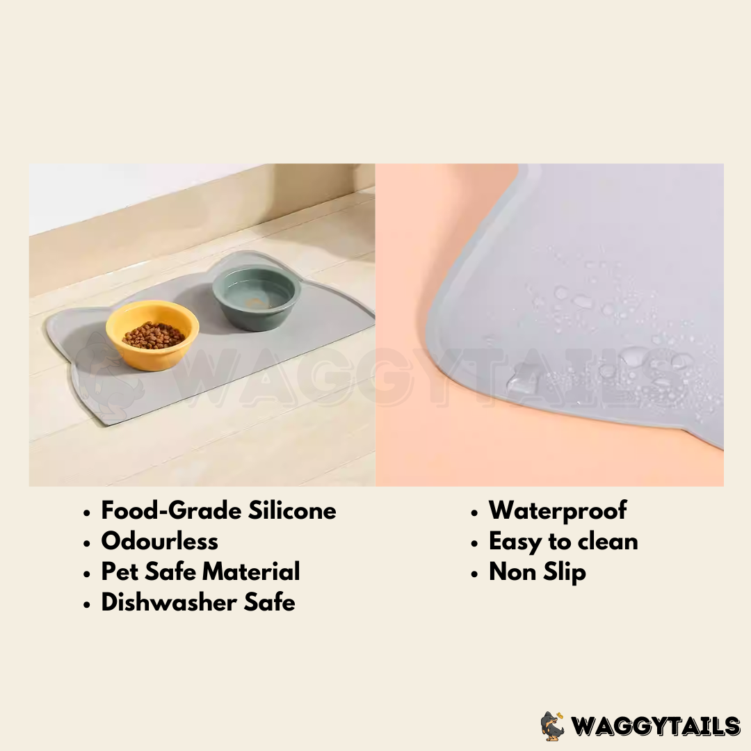 Silicone Pet Feeding Mat - Pink Cloud