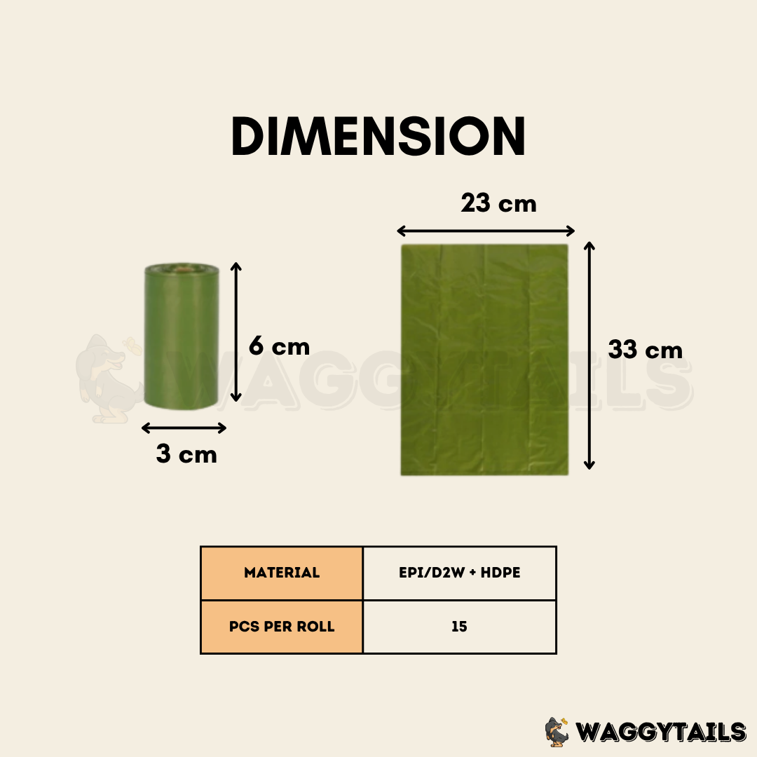 Waggytails Biodegradable Dog Poop Bags