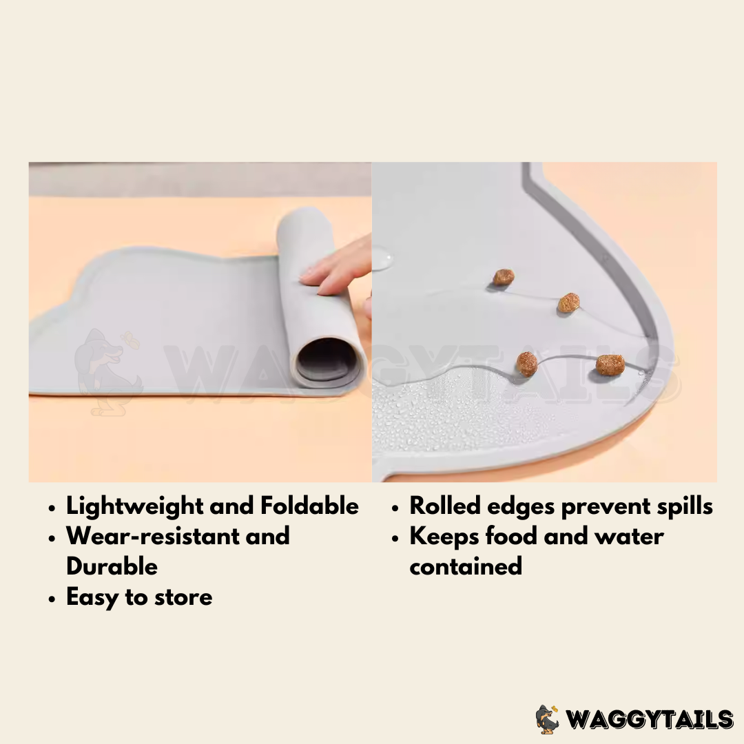 Silicone Pet Feeding Mat - Pink Cloud