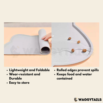 Silicone Pet Feeding Mat - Pink Cloud