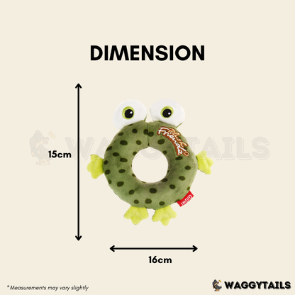 GiGwi PLUSH Friendz Plush Toy - Donut Frog