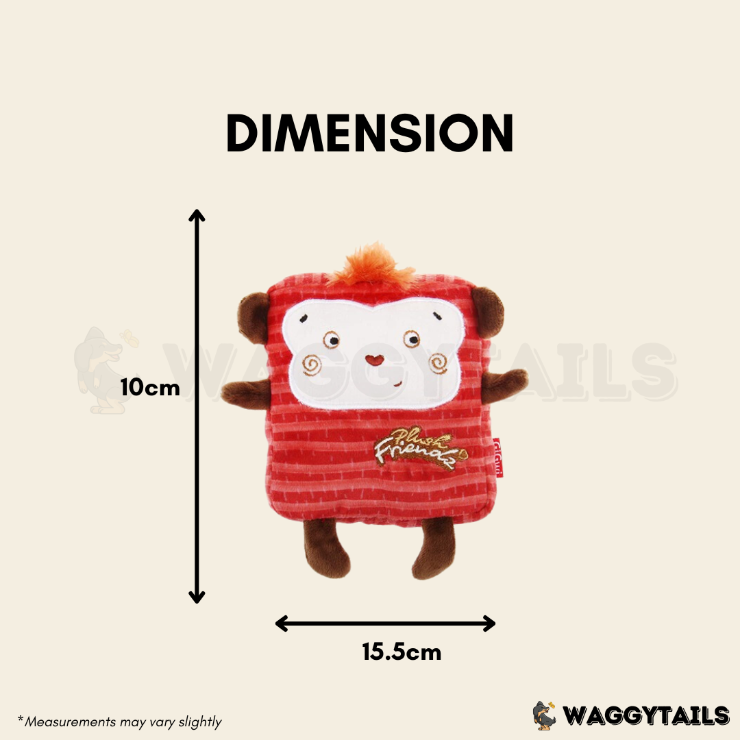 GiGwi PLUSH Friendz Plush Toy - Square Monkey