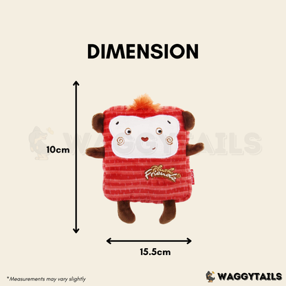 GiGwi PLUSH Friendz Plush Toy - Square Monkey