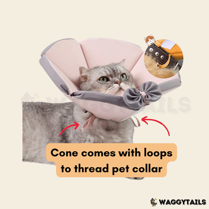 Waggytails Soft Pet Recovery Cone - Orange