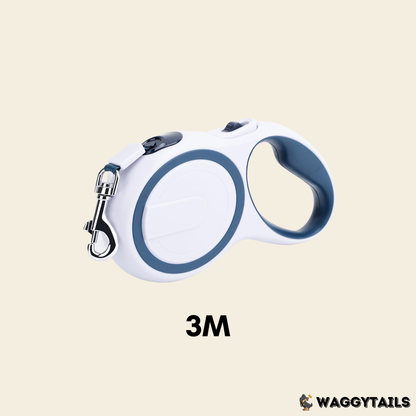 Waggytails Retractable Dog Leash - Sapphire Blue