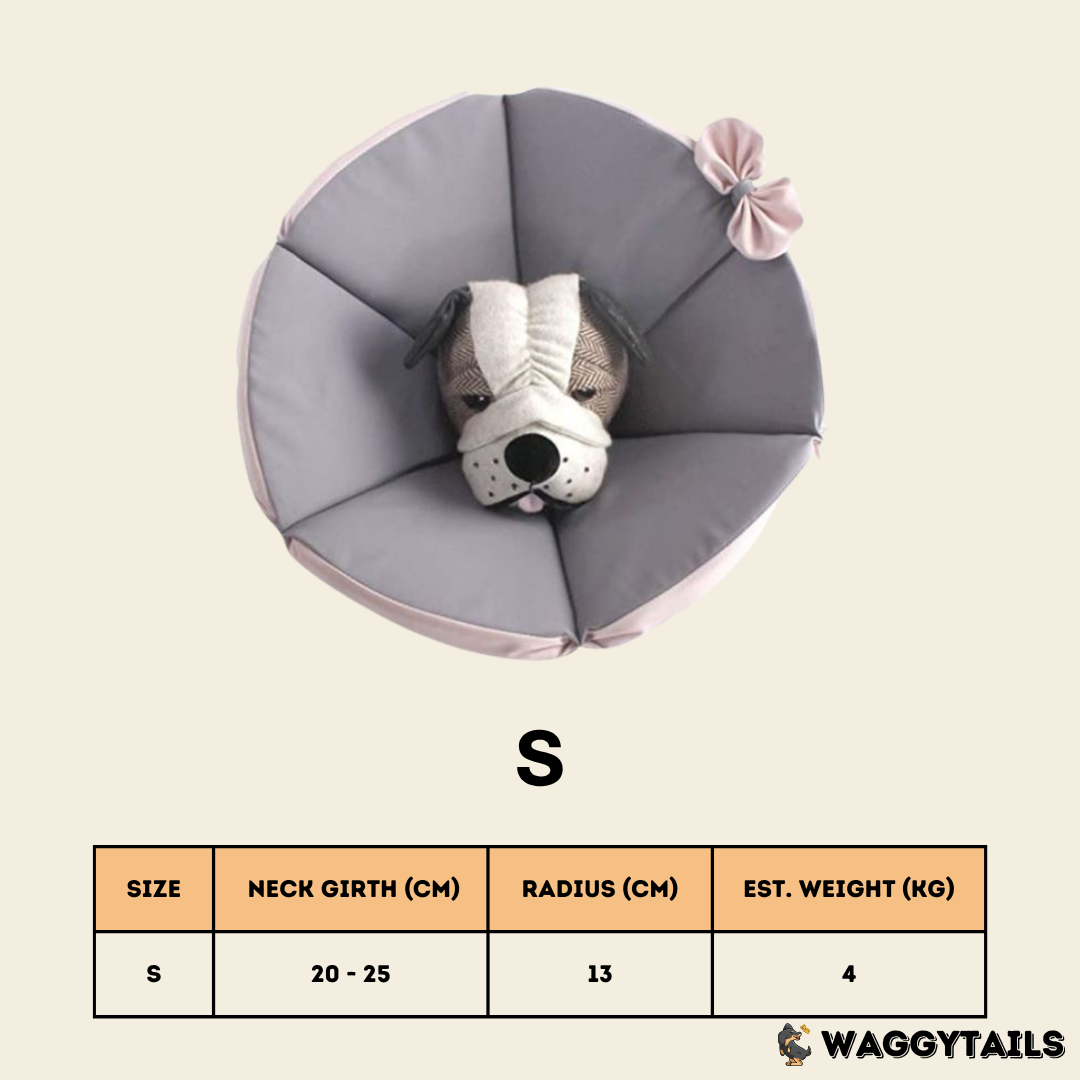 Waggytails Soft Pet Recovery Cone - Grey