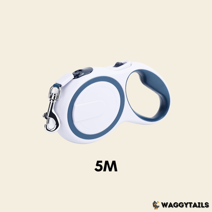 Waggytails Retractable Dog Leash - Sapphire Blue